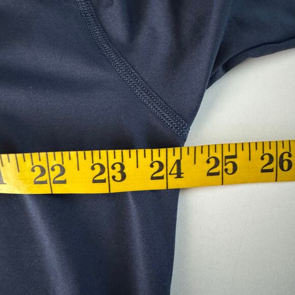 SWANNIES Pullover XL Leo Floral Contrast Quarter Zip Golf Navy Stand Collar - Picture 14 of 15